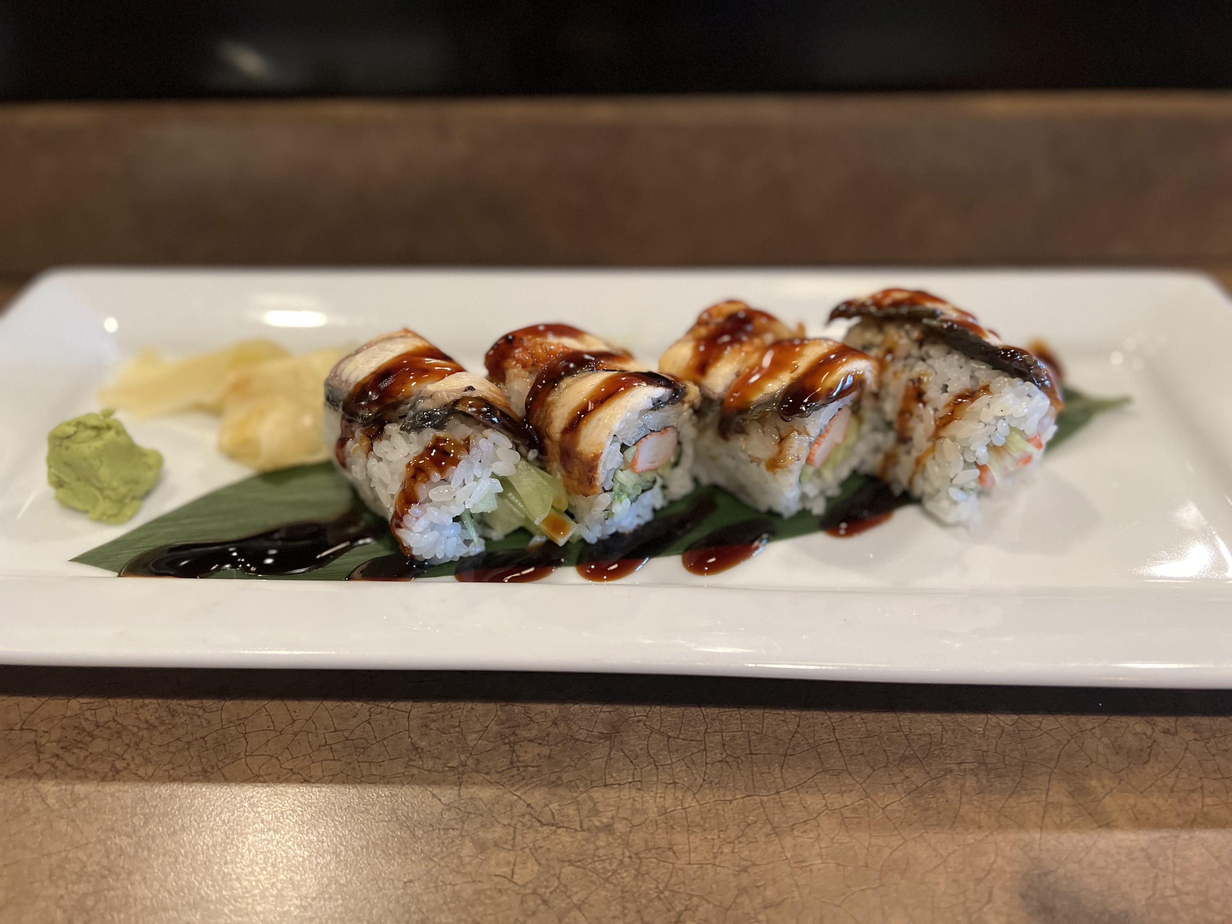 Order Dragon Roll food online from Bluefin Steak House & Sushi store, Howell on bringmethat.com