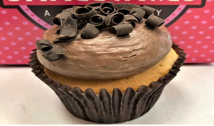 Order Vanilla-n-Chocolate Cupcake food online from Smallcakes - Bryant store, Bryant on bringmethat.com