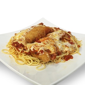 Order Chicken Parmesan food online from Pizza Man store, North Hollywood on bringmethat.com