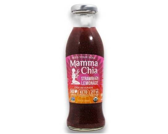 Order  Mamma Chia Organic Beverage Strawberry Lemonade 296ml food online from Pit Stop Liquor Mart store, El Monte on bringmethat.com