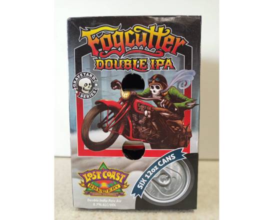 Order Lost Coast Fogcutter DIPA 6pk Cans  food online from Fast Stop Market & Liquor store, Victorville on bringmethat.com