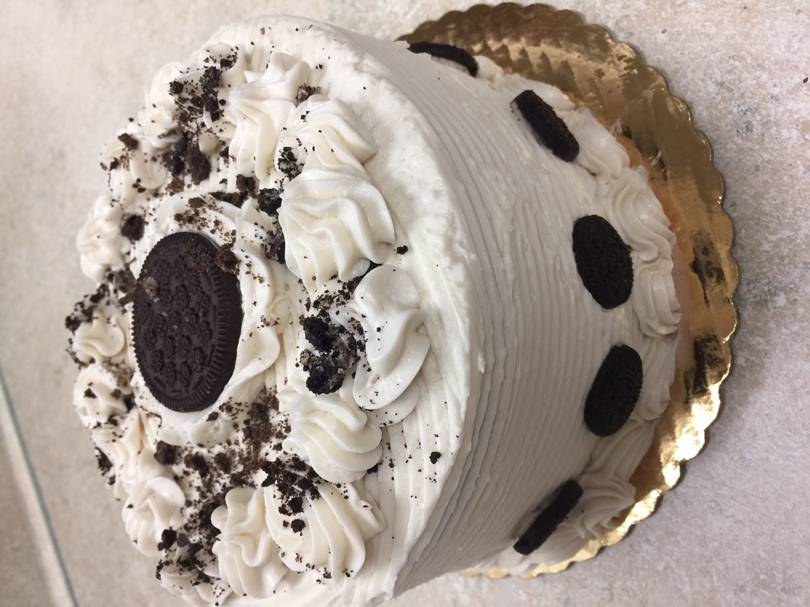 Order 6 Inch - Cookies & Cream Cake food online from Livay Sweet Shop store, Plainfield on bringmethat.com
