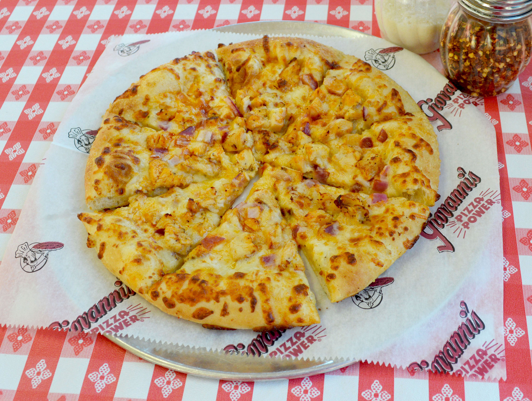 Order Hot Buffalo Chicken Pizza food online from Giovanni's Pizza Place store, Charleston on bringmethat.com