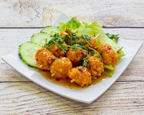 Order Fried Meat Balls (9 pcs) food online from Pad Thai Bistro store, Glendale on bringmethat.com