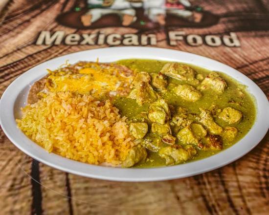 Order Chile Verde food online from Los Amigos Mexican Food store, Oceanside on bringmethat.com