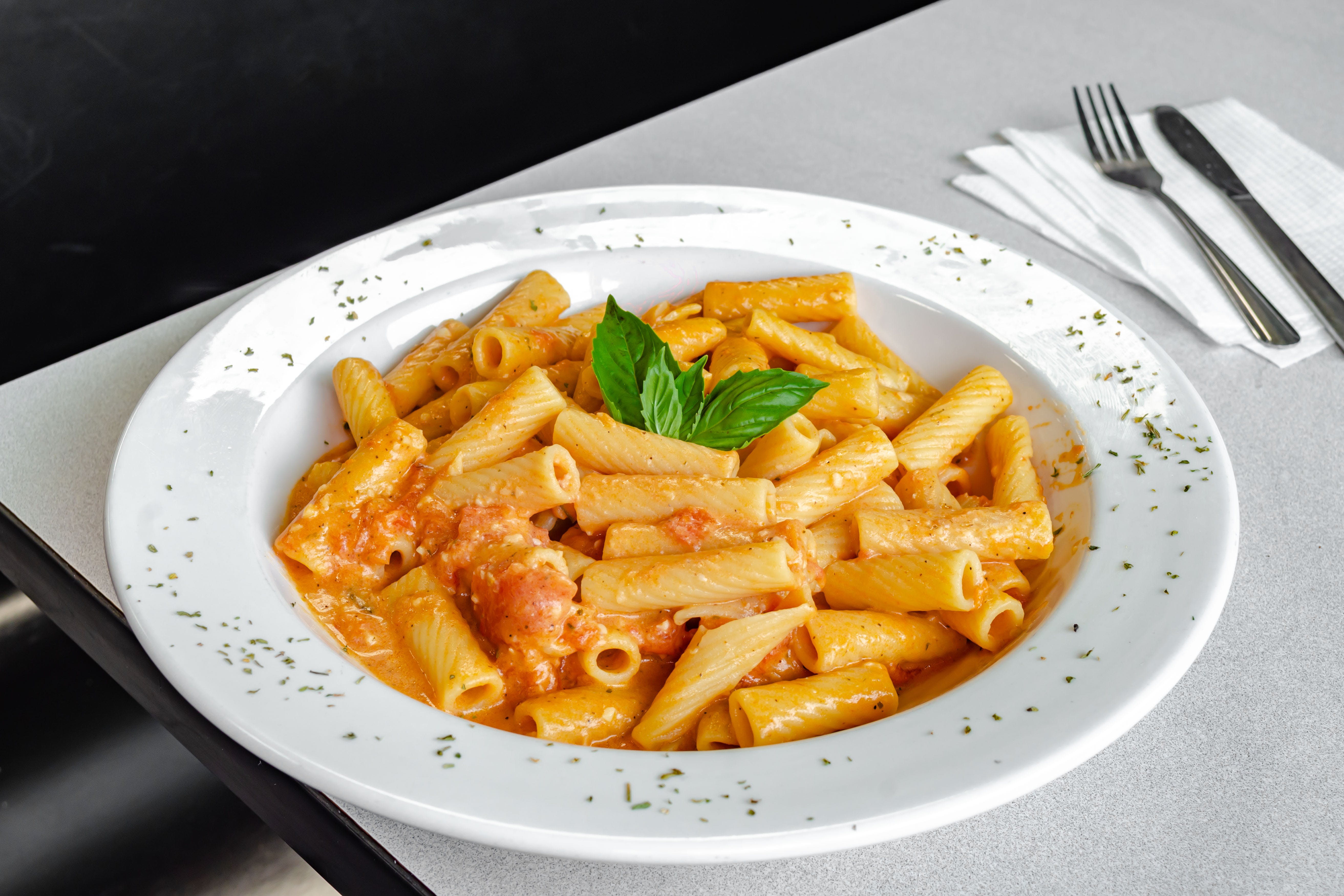 Order Pasta with Vodka Sauce - Pasta food online from TJ's Pizza store, Asbury Park on bringmethat.com