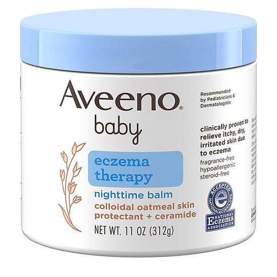 Order Aveeno Baby® Eczema Therapy 11 oz. Nighttime Balm with Colloidal Oatmeal food online from Bed Bath & Beyond store, Albany on bringmethat.com