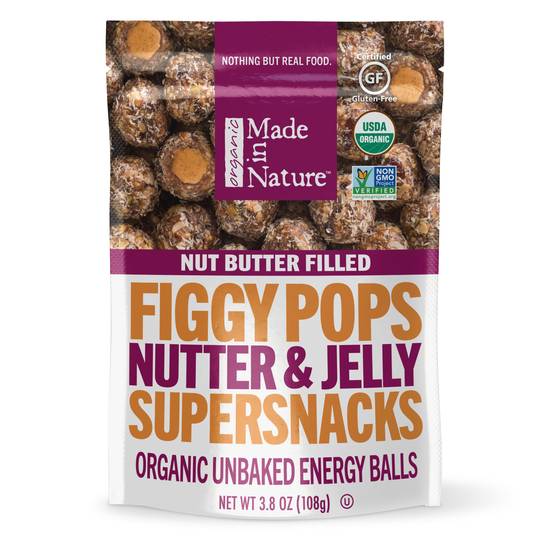 Order Figgy Pops Organic Unbaked Energy Balls Nutter & Jelly Filled (3.8 oz) food online from Rite Aid store, Eugene on bringmethat.com