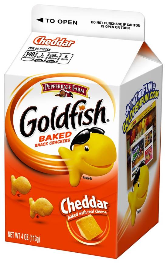 Order Pepperidge Farm Baked Cheddar Gold Fish 4 OZ food online from Cvs store, DOVER on bringmethat.com