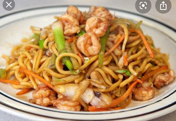Order 43. Shrimp Lo Mein food online from Xing Wok store, Hazlet on bringmethat.com