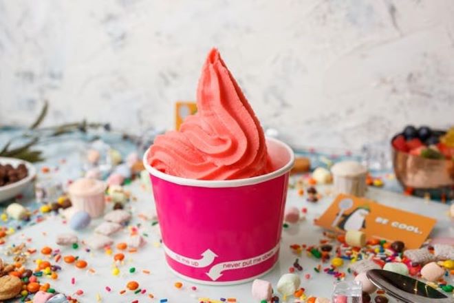 Order Strawberry Yogurt food online from Chilly Fillmore's Frozen Yogurt store, Nacogdoches on bringmethat.com