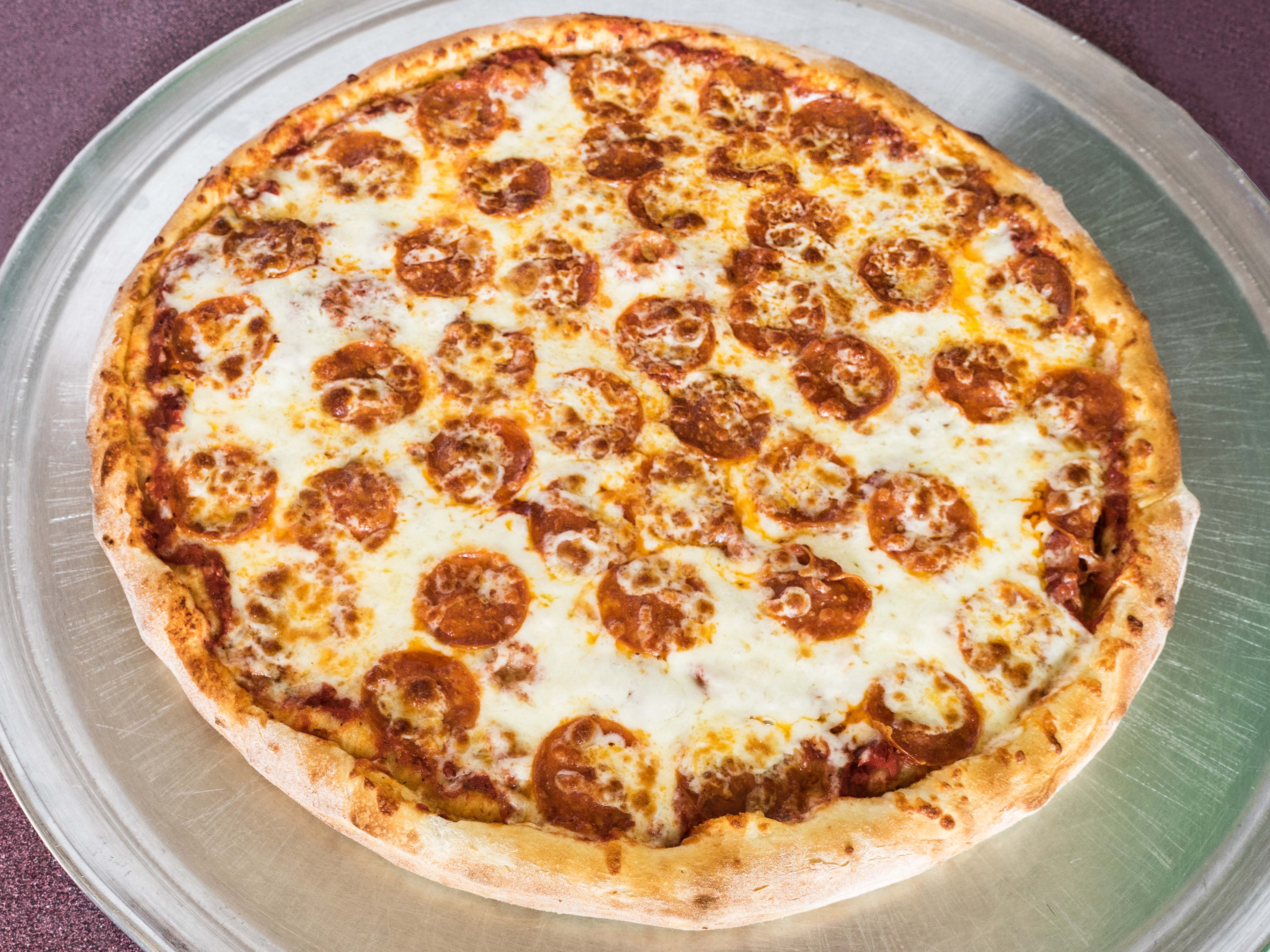 Order Cheese Pizza with 1 Topping food online from Italian Pizza Rosa store, Anaheim on bringmethat.com