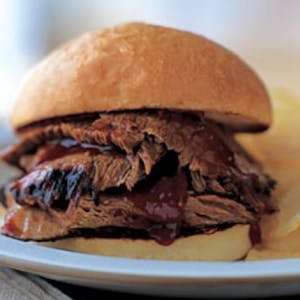 Order Brisket Sandwich food online from Big Smoke Barbecue store, Hays on bringmethat.com