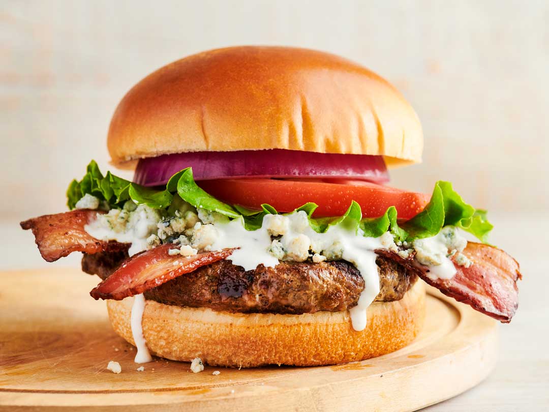 Order Blue Cheese Bacon Burger food online from Georgia Diner store, Duluth on bringmethat.com