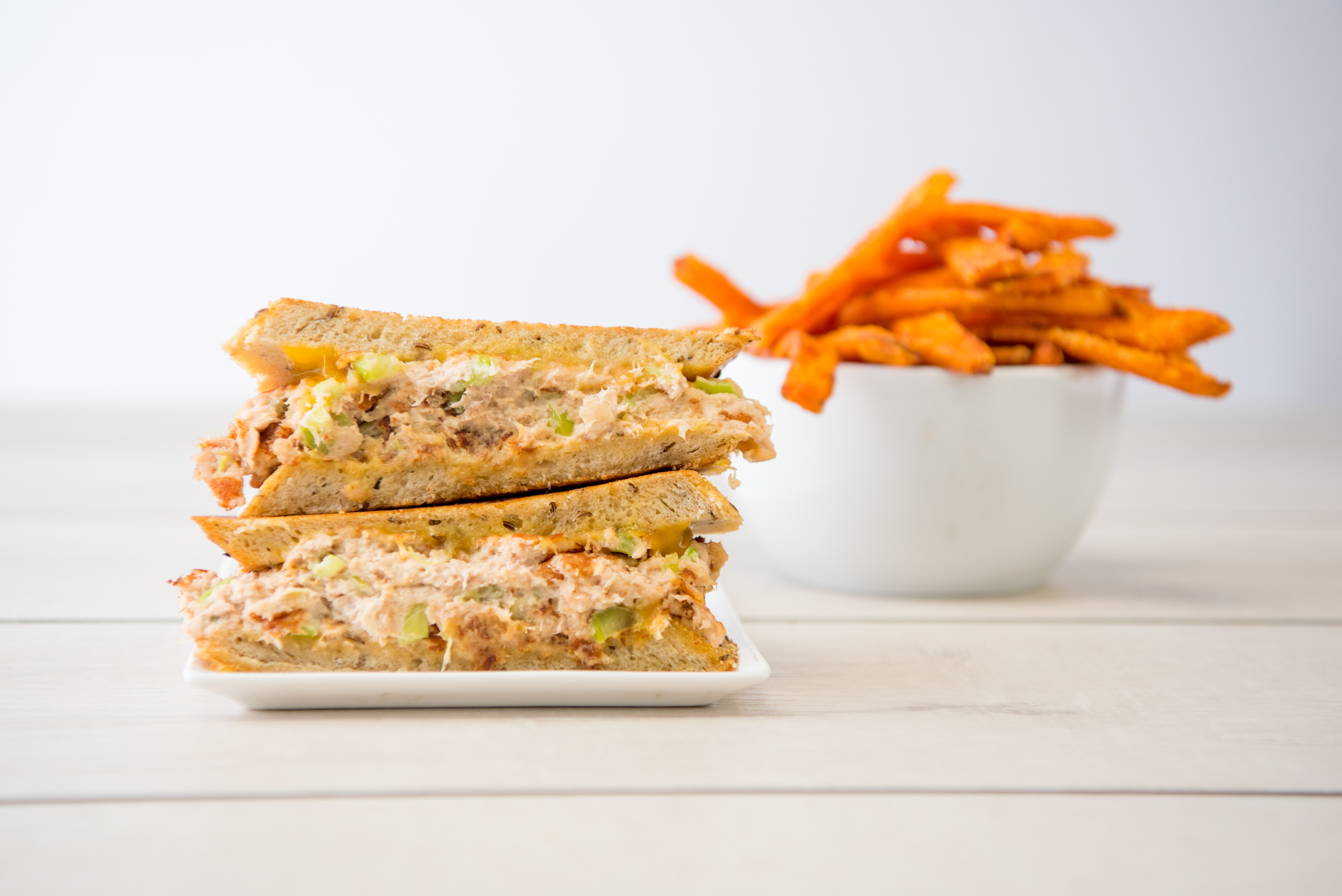 Order Tuna Melt Sandwich food online from Grilled Cheese Heaven store, Los Angeles on bringmethat.com