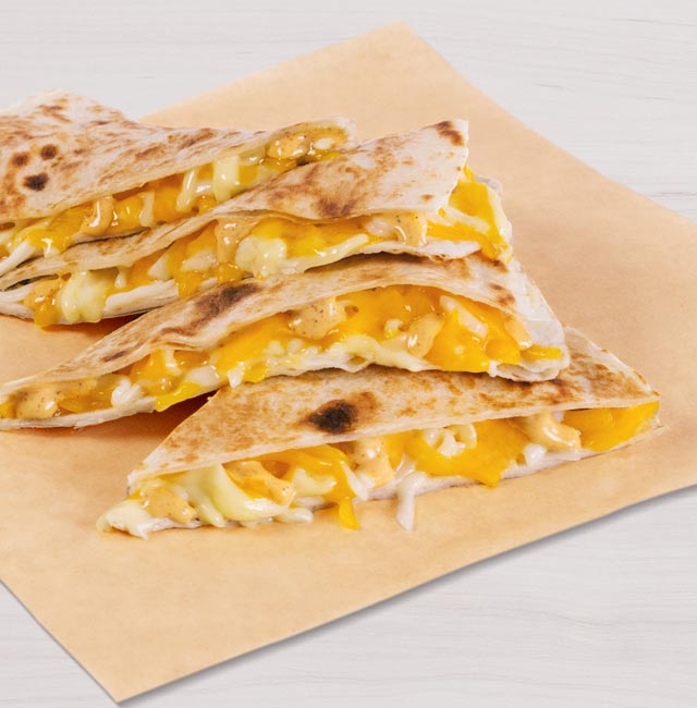 Order Cheese Quesadilla food online from Taco Bell store, South Jordan on bringmethat.com