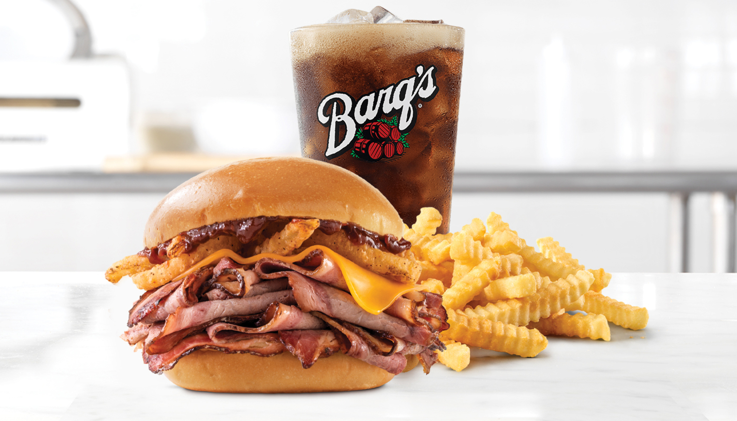 Order Smokehouse Brisket Sandwich food online from Arby's store, Indianapolis on bringmethat.com