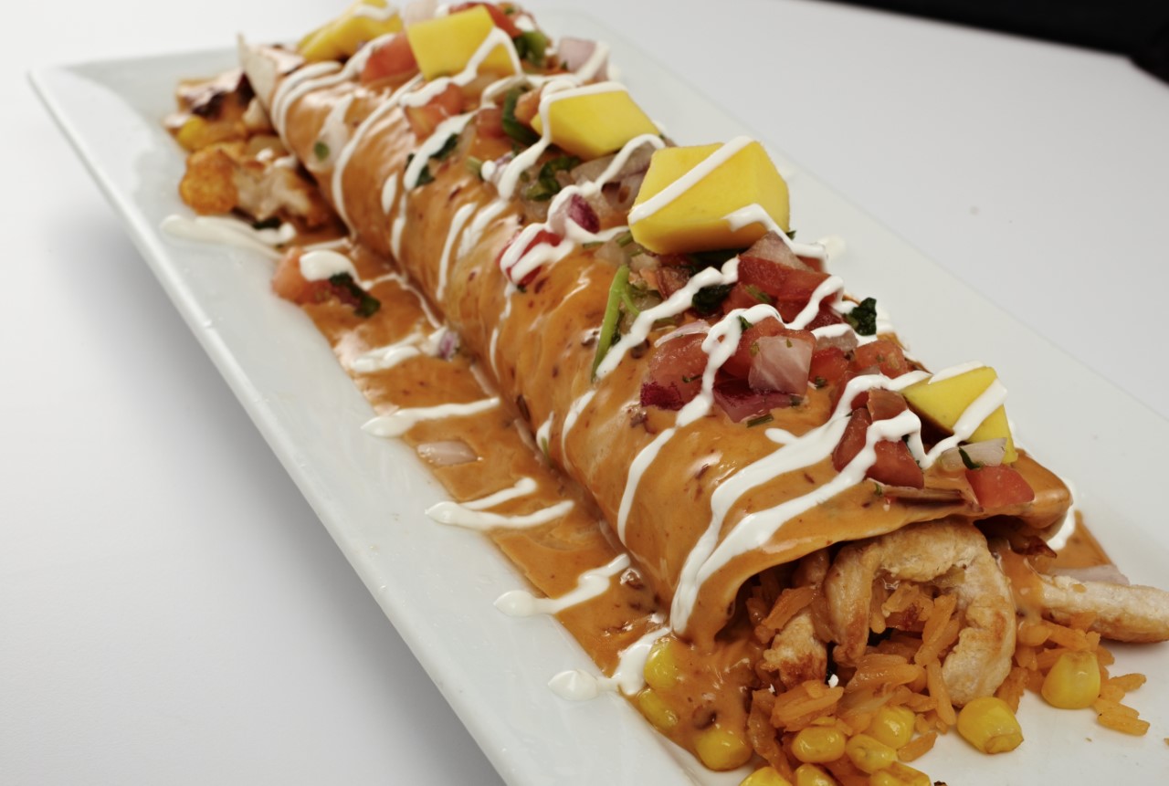 Order Hawaiian Chipotle Burrito food online from El Rodeo store, Mechanicsburg on bringmethat.com