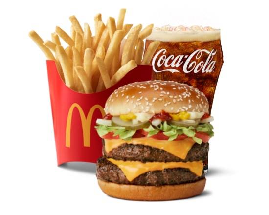 Order Double Quarter Cheese Deluxe Meal food online from McDonald's store, Columbiana on bringmethat.com