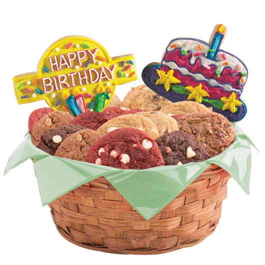 Order W148. Confetti and Candles Bright Basket food online from Cookies By Design store, Schaumburg on bringmethat.com