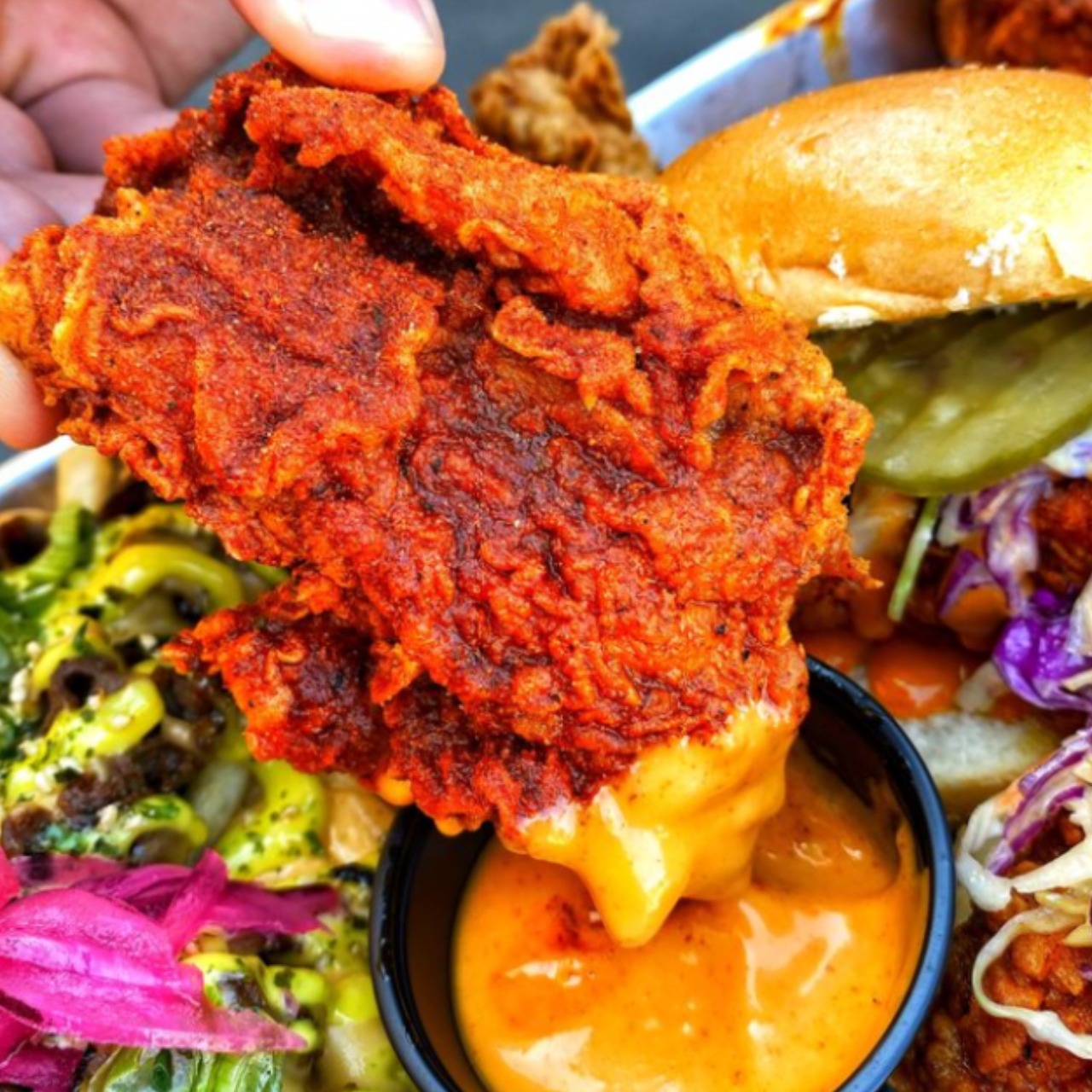 Order Mad Hot Chicken Tenders food online from Madbun store, Chino, CA on bringmethat.com