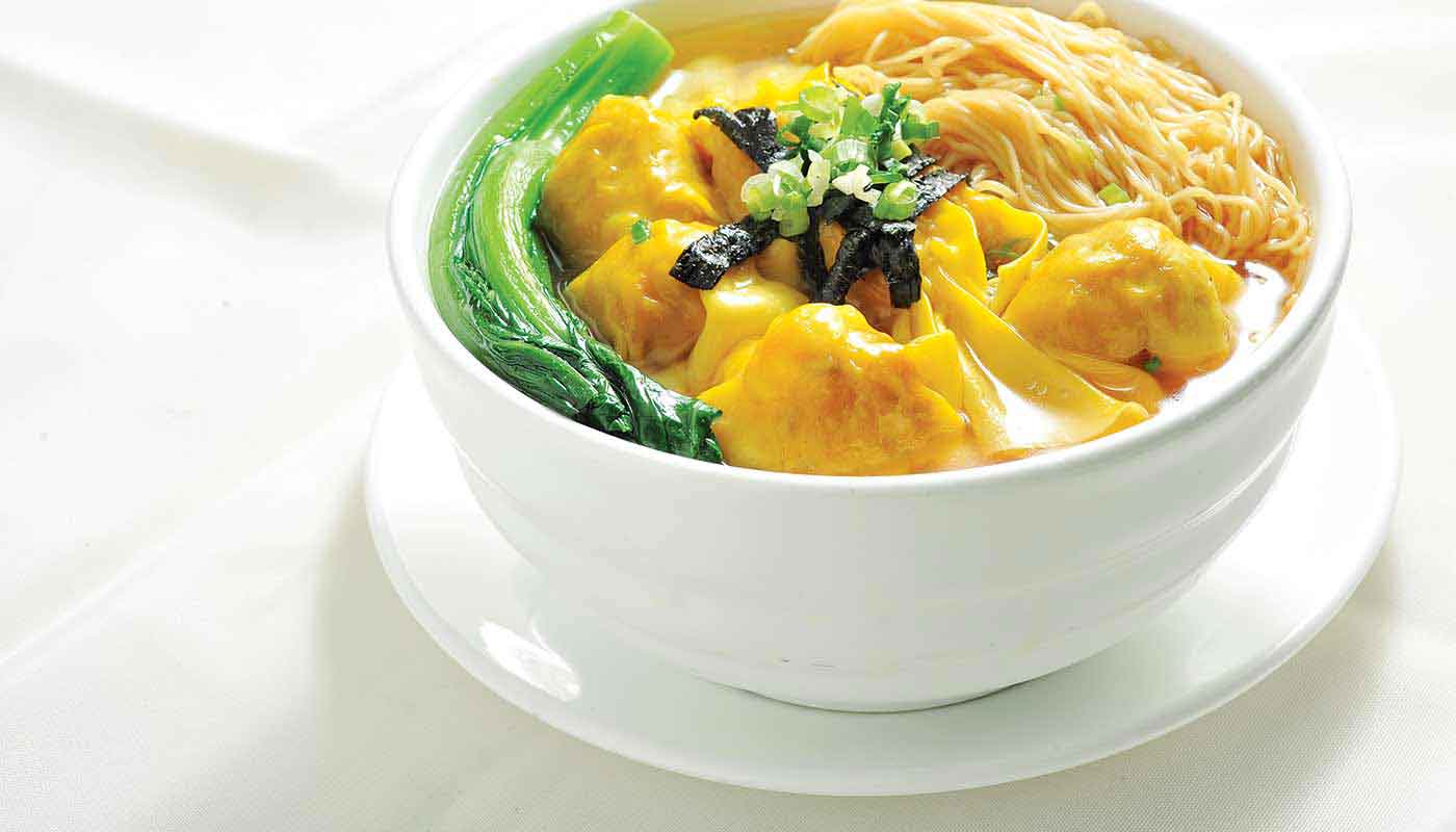 Order D12. Wonton Noodle Soup (雲吞湯麵) food online from Happy Harbor Cuisine store, Alhambra on bringmethat.com
