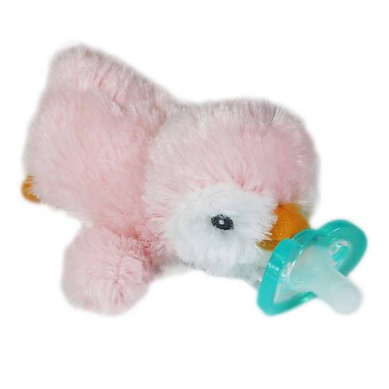 Order RaZbaby® RaZbuddy Pink Penguin Pacifer Holder with Removable JollyPop Pacifier food online from Bed Bath & Beyond store, Lancaster on bringmethat.com
