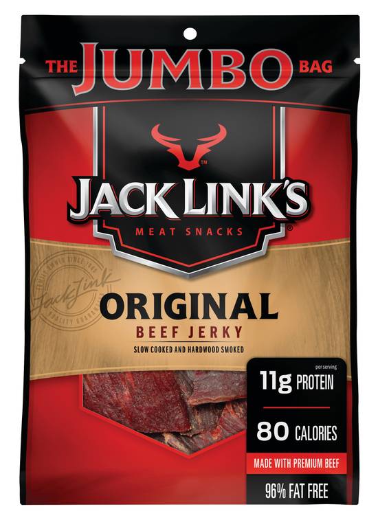 Order Jack Link's Original Beef Jerky Jumbo Size (5.85 oz) food online from Rite Aid store, Eugene on bringmethat.com