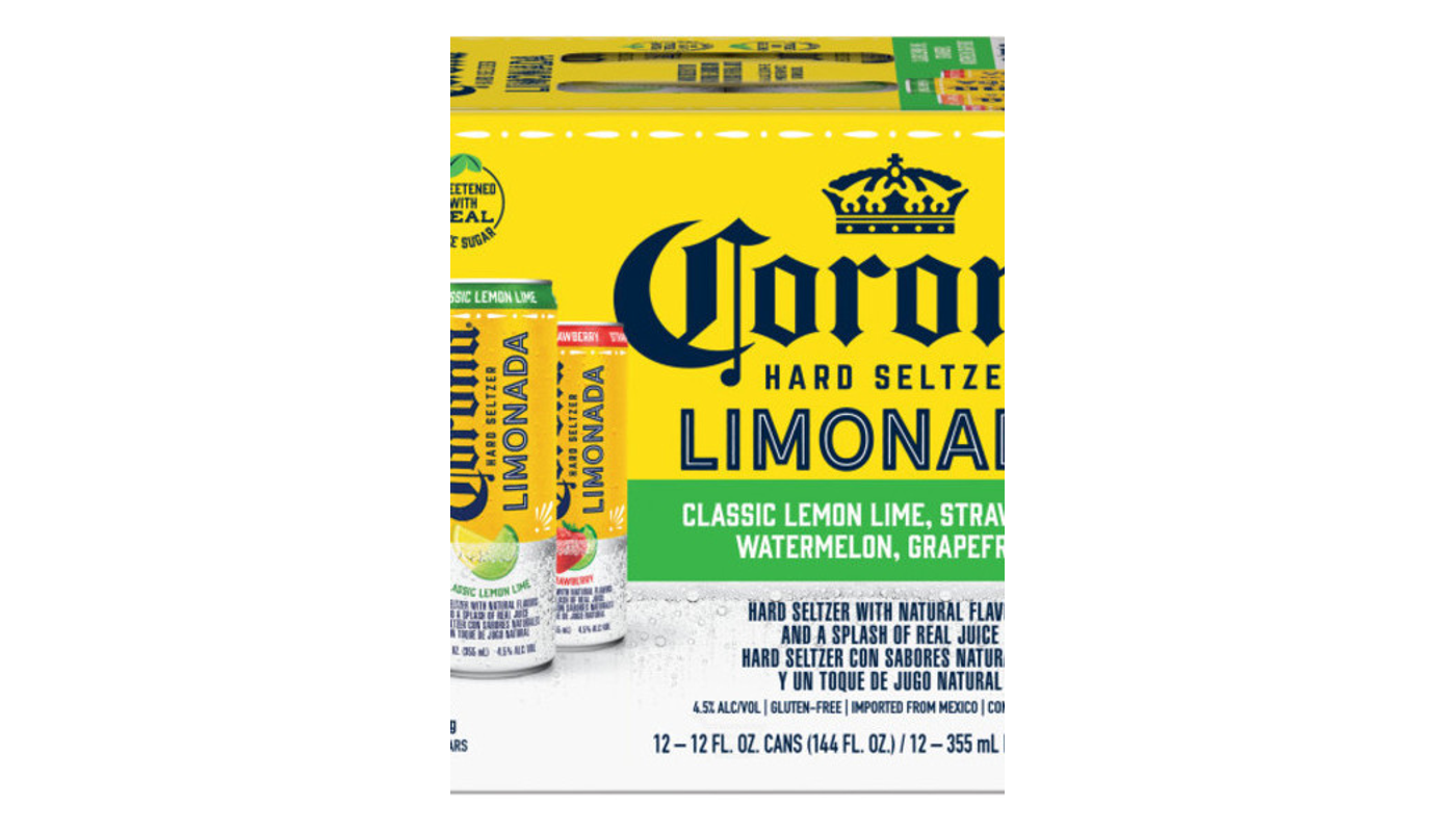 Order Corona Hard Seltzer Limonada Gluten Free Original Variety Pack Spiked Sparkling Water 12 Pack 12oz Cans food online from House Of Cigar & Liquor store, Redondo Beach on bringmethat.com