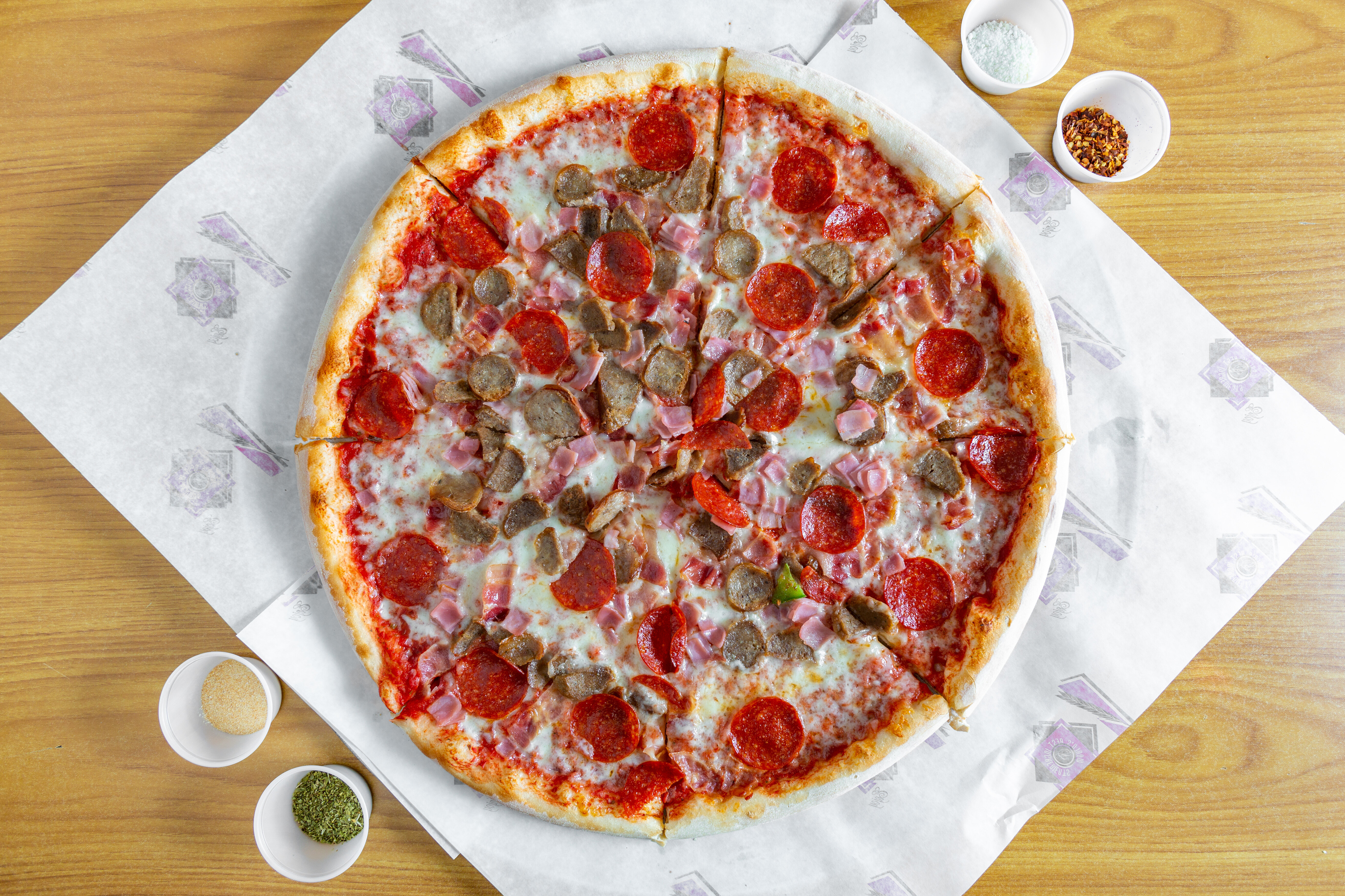 Order Meat Lovers Pizza food online from Inbound Pizza store, Allston on bringmethat.com