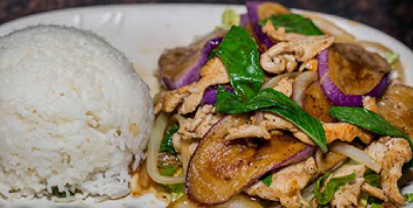 Order S1. Basil Eggplant food online from Chopstix store, Seaside on bringmethat.com