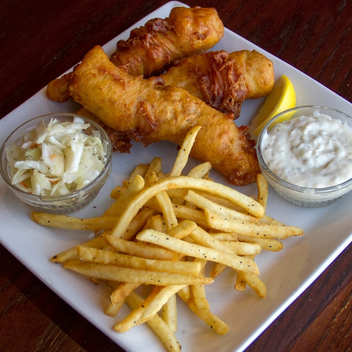 Order Boulevard Fish & Chips food online from The Well Bar & Grill store, Kansas City on bringmethat.com