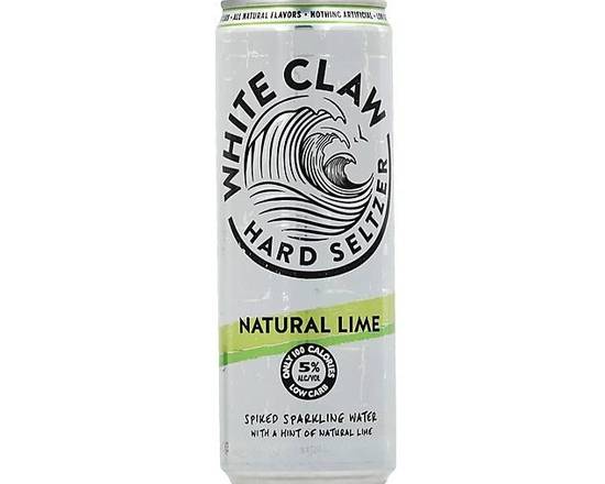 Order White Claw Natural Lime can hard seltzer (5.0% ABV) food online from Pit Stop Liquor Mart store, El Monte on bringmethat.com