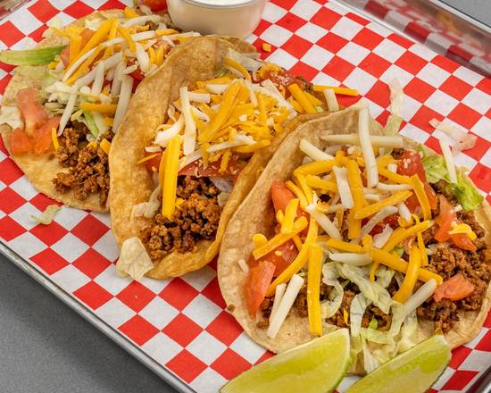 Order Three Supreme Tacos food online from Wild Wild Wings store, Brookfield on bringmethat.com