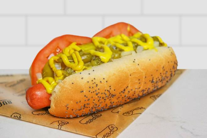 Order Chicago-Style Hot Dog food online from Buona store, Frankfort on bringmethat.com
