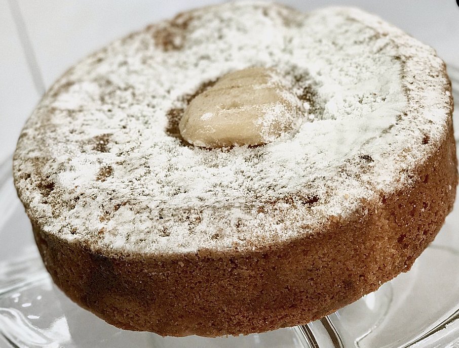 Order Pear almond coffee cake food online from Pastries By Edie store, Canoga Park on bringmethat.com