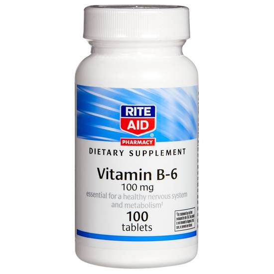 Order Rite Aid Vitamin B6 100mg (100 ct) food online from Rite Aid store, Palm Desert on bringmethat.com