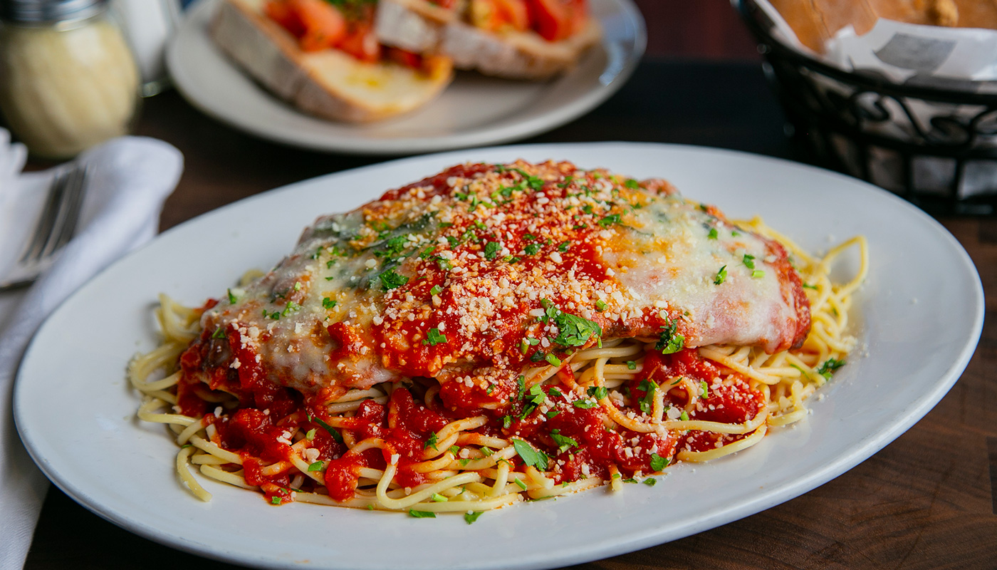 Order Chicken Parmesan food online from Russo's New York Pizzeria store, Houston on bringmethat.com