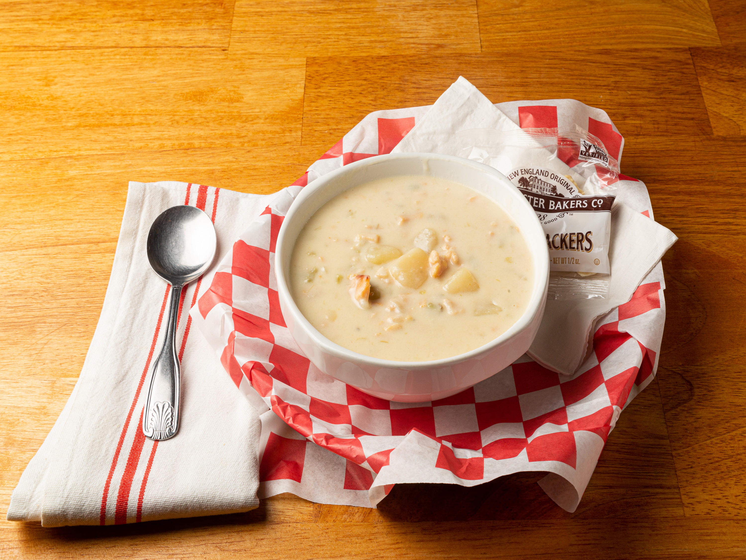 Order New England Clam Chowder Soup food online from Jack's Lobster Shack store, Edgewater on bringmethat.com