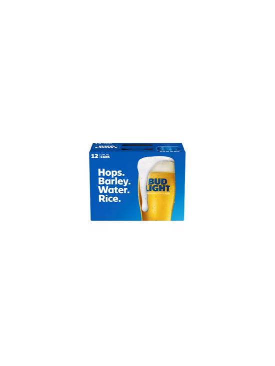 Order Bud Light 12pk 12 OZ Can  (4.2 % ABV) food online from Chevron Extramile store, Brea on bringmethat.com