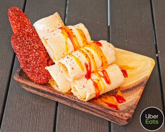Order Mango Tango Rolled Ice Cream food online from Cream &amp; Crepes Cafe store, Southlake on bringmethat.com
