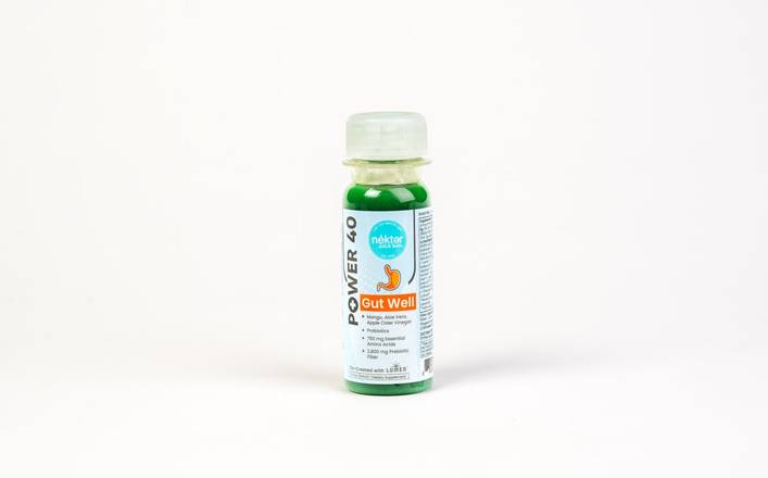 Order Gut Well Power 40 (Bottled) food online from Nekter Juice Bar store, Irvine on bringmethat.com