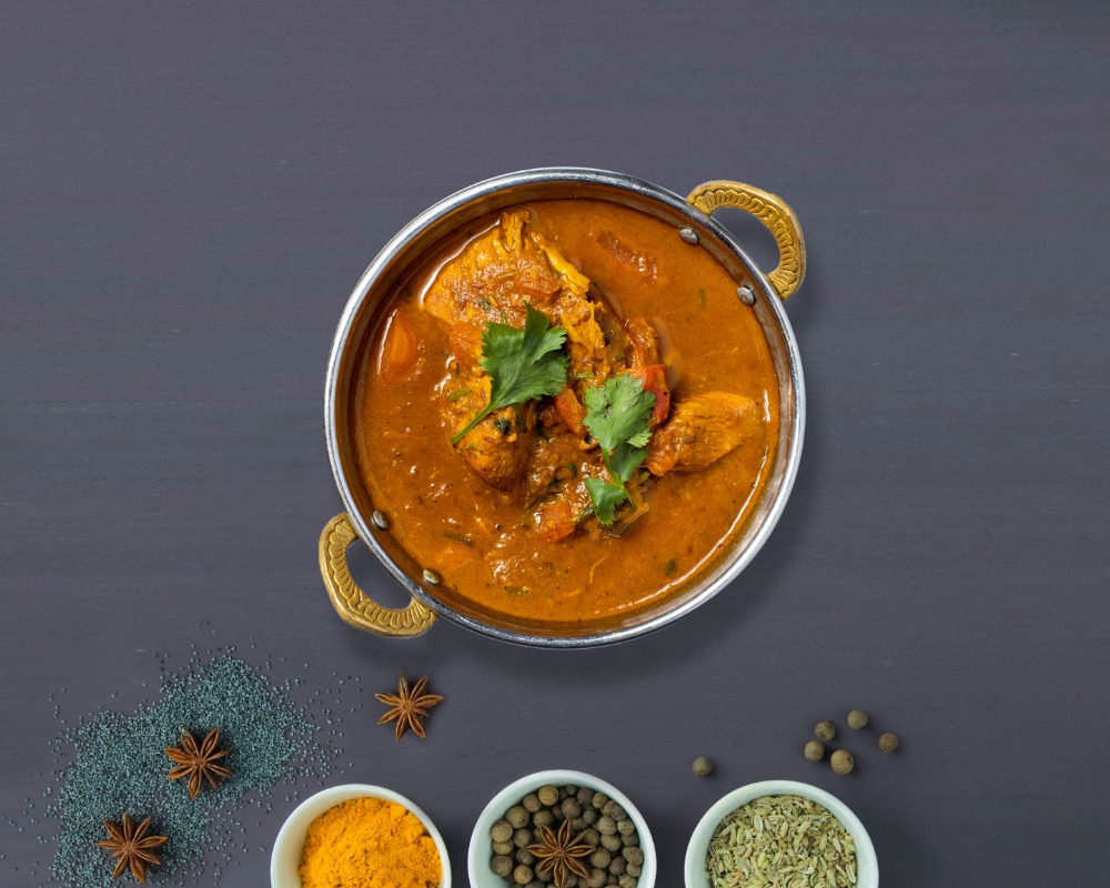 Order Free-Love Chicken Curry food online from Master Of Naan store, Tempe on bringmethat.com