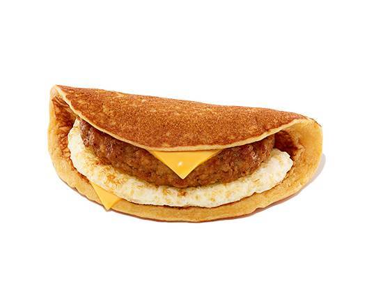 Order Pancake Wake-Up Wrap® - Sausage, Egg & Cheese food online from Dunkin store, Fayetteville on bringmethat.com