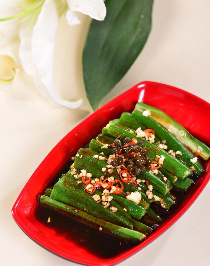 Order 14. Okra in soy sauce  凉拌秋葵 food online from Sichuan Home store, San Francisco on bringmethat.com
