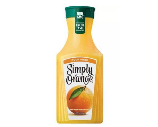 Order Simply Orange Pulp Free Juice Bottle (52 oz) food online from Urban Value Corner Store store, Dallas on bringmethat.com