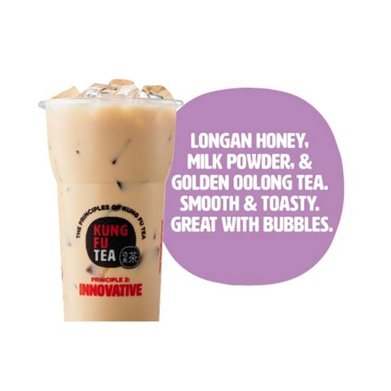 Order Honey Oolong Milk Tea food online from Kung Fu Tea store, Norfolk on bringmethat.com