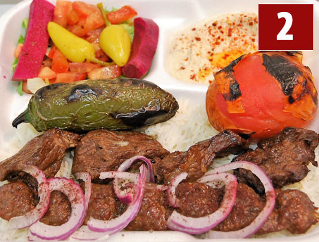 Order 2. Beef Combo Plate food online from Sepan Chicken store, Los Angeles on bringmethat.com