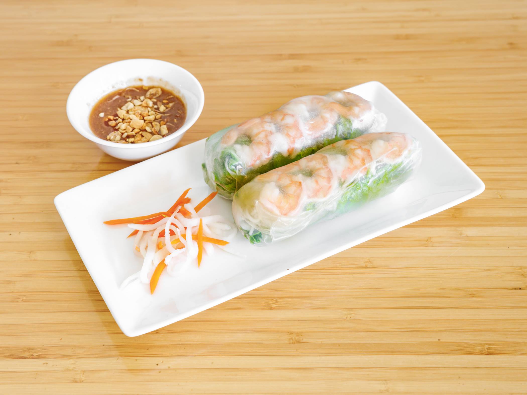 Order Shrimp and Pork Spring Rolls food online from Benley: A Vietnamese Kitchen store, Long Beach on bringmethat.com
