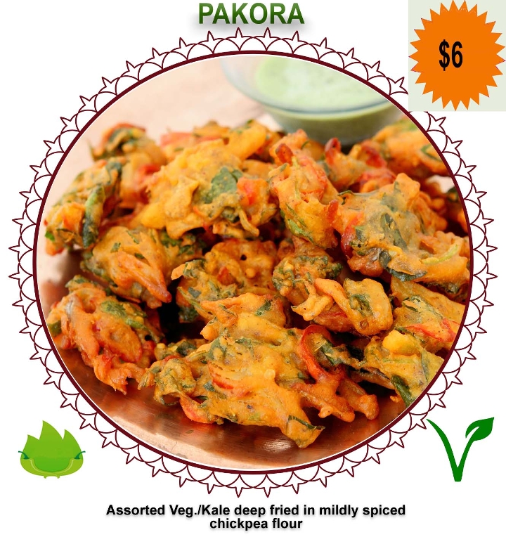 Order Assorted Vegetable Pakora food online from Dakshin Indian Bistro - N Hamilton Rd store, Columbus on bringmethat.com